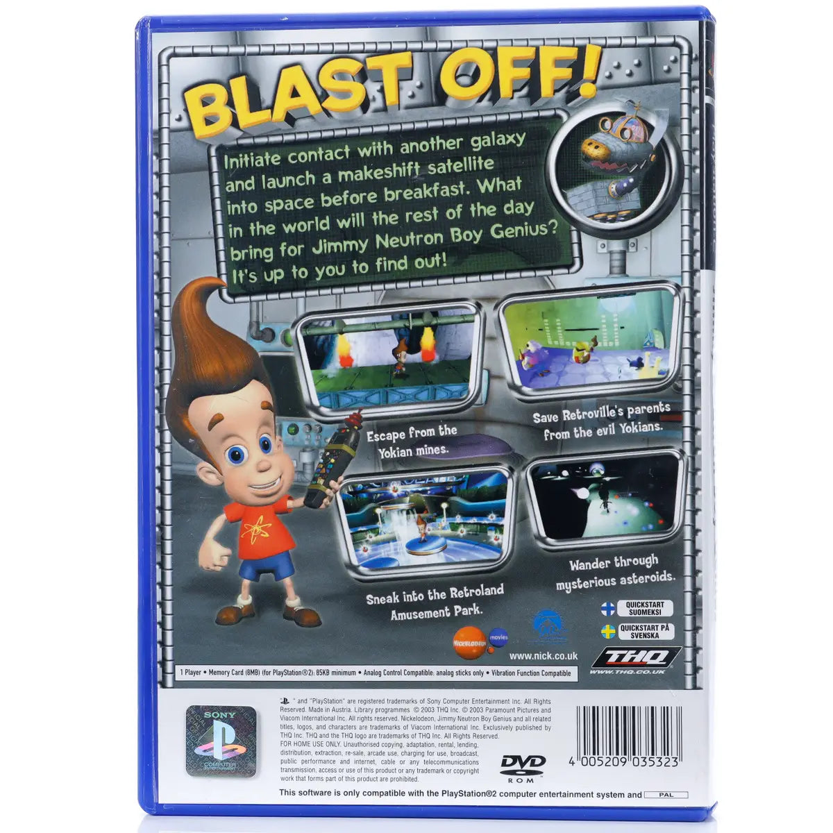 Jimmy Neutron: Boy Genius - PS2 spill - Retrospillkongen