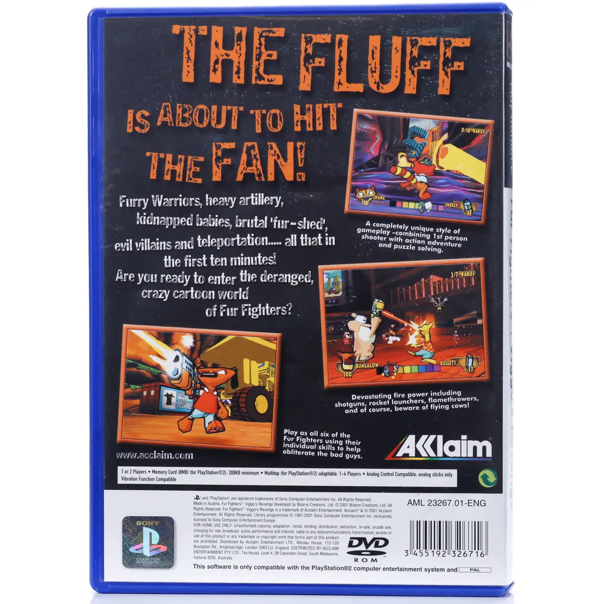 Fur Fighters: Viggo's Revenge - PS2 spill - Retrospillkongen