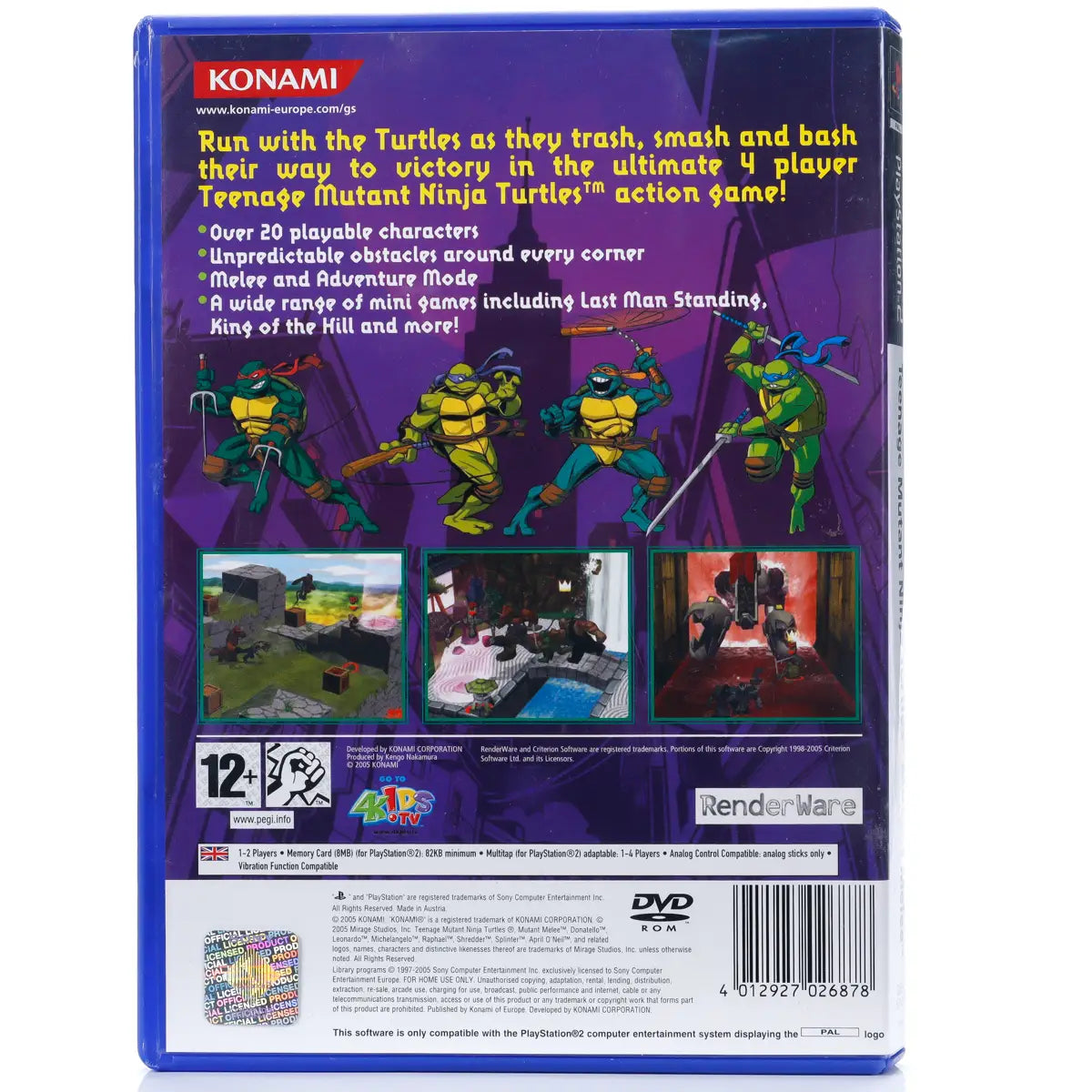 Teenage Mutant Ninja Turtles: Mutant Melee - PS2 spill - Retrospillkongen