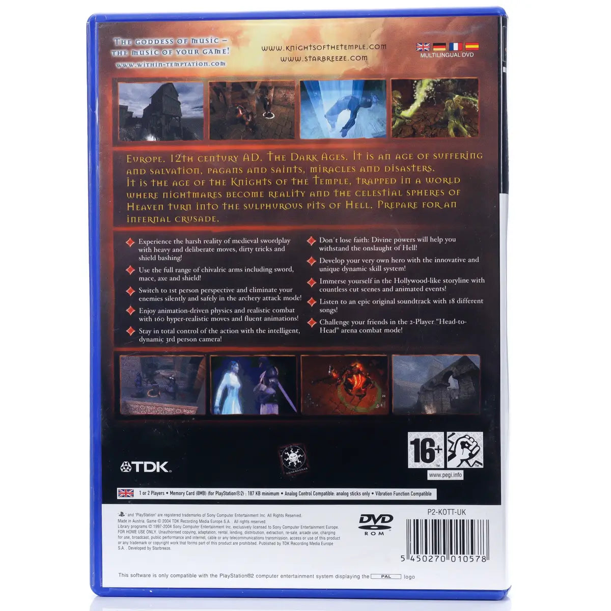 Knights of the Temple: Infernal Crusade - PS2 spill - Retrospillkongen