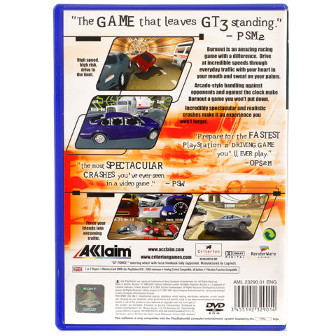 Burnout - PS2 spill - Retrospillkongen