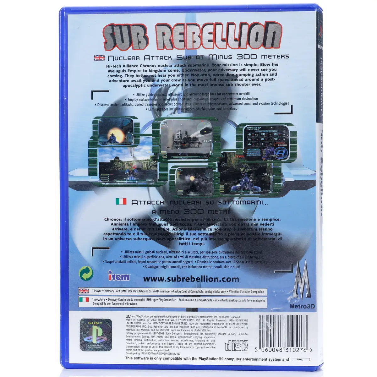 Sub Rebellion - PS2 spill - Retrospillkongen