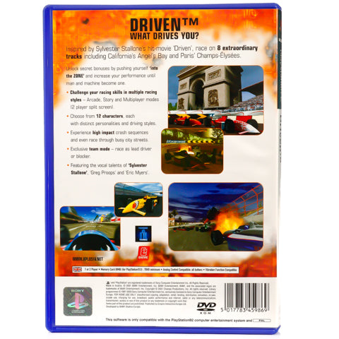 Driven - PS2 spill - Retrospillkongen