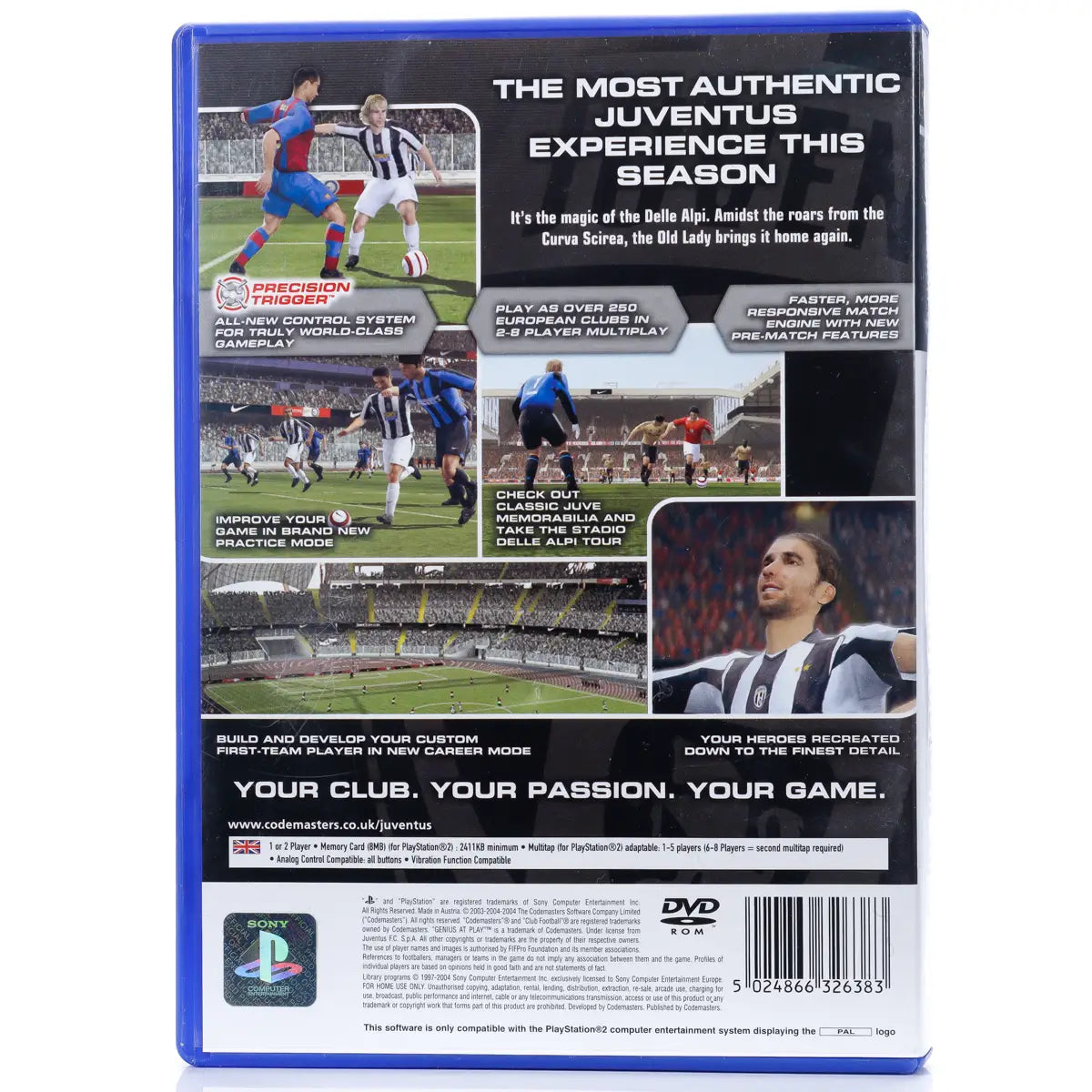 Juventus Club Football 2005 - PS2 spill - Retrospillkongen