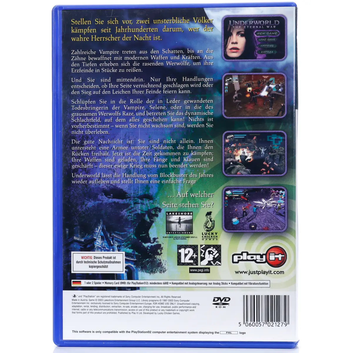 Underworld: The Eternal War - PS2 spill - Retrospillkongen
