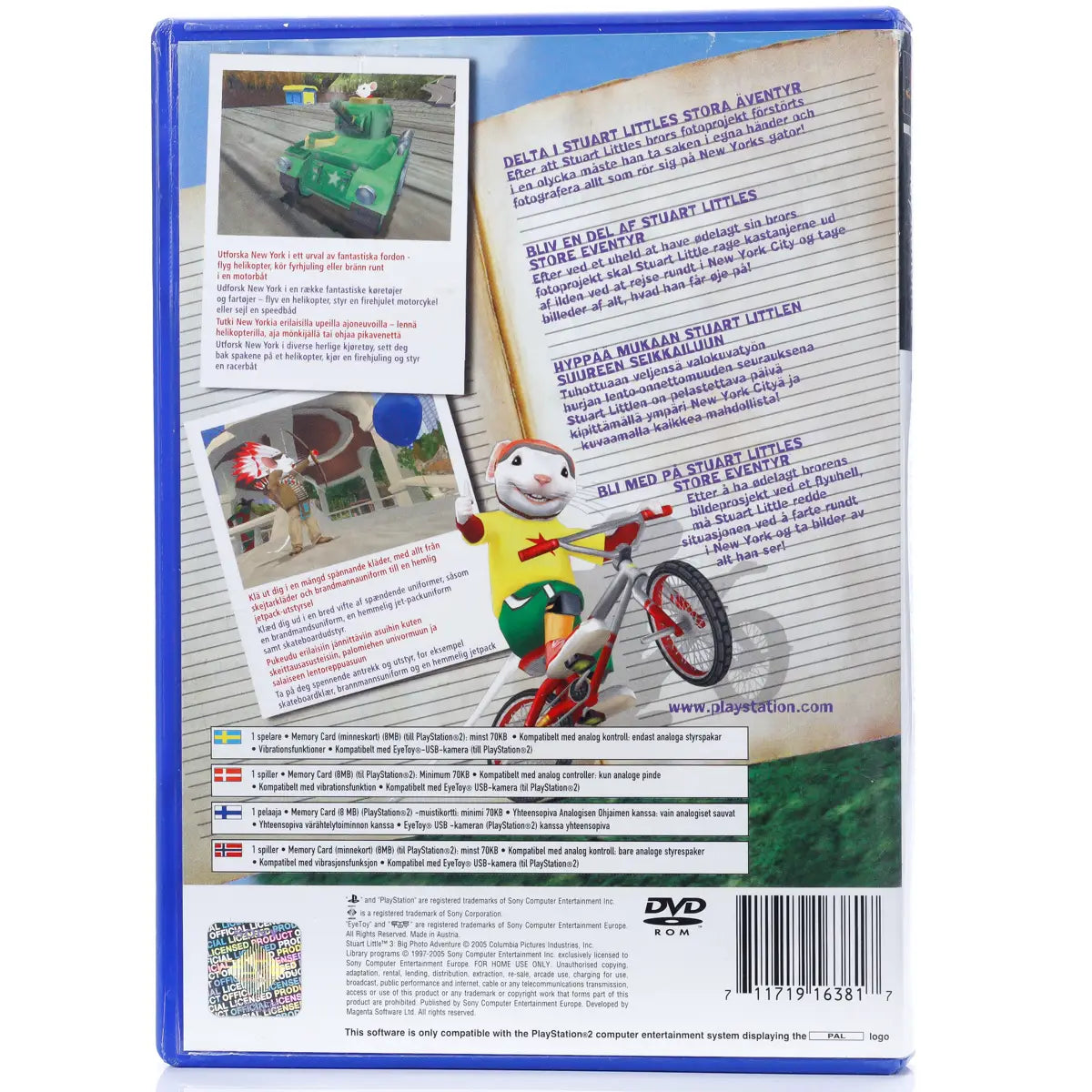 Stuart Little 3: Big Photo Adventure - PS2 spill - Retrospillkongen