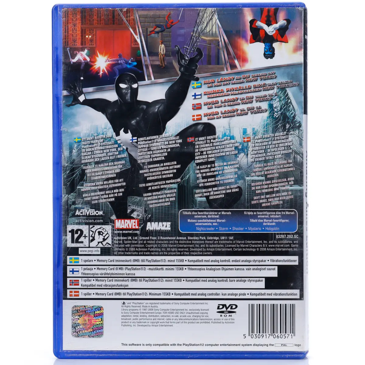 Spider-Man: Web of Shadows - Amazing Allies Edition - PS2 spill - Retrospillkongen