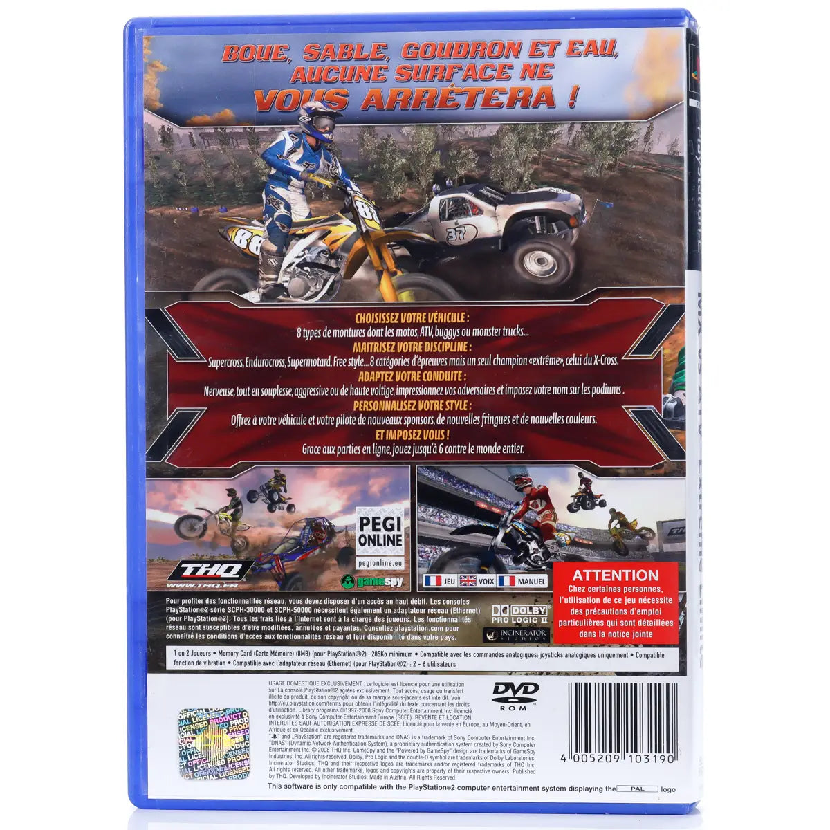 MX vs. ATV: Extreme Limite - PS2 spill - Retrospillkongen