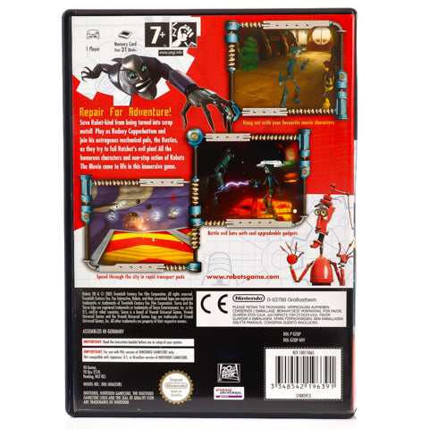 Robots - Gamecube spill - Retrospillkongen