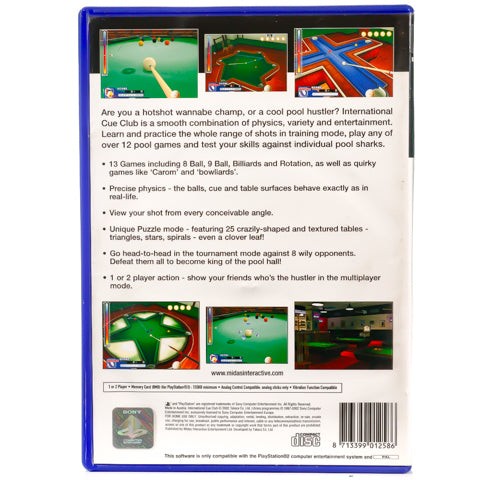 International Cue Club - PS2 spill - Retrospillkongen