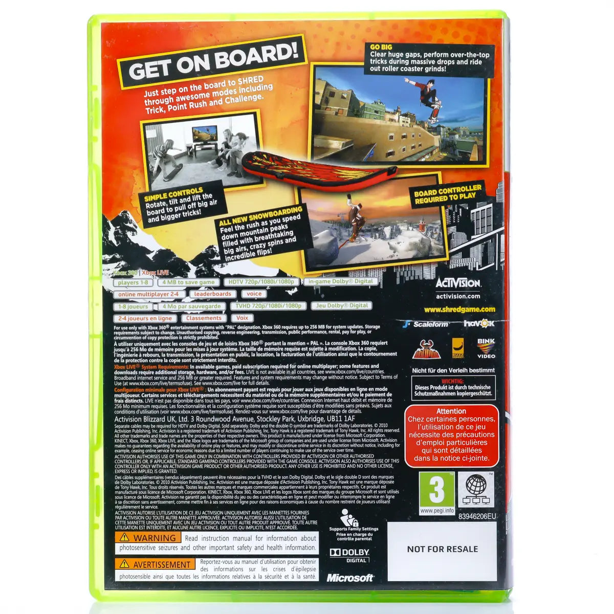 Tony Hawk: Shred - Xbox 360 spill - Retrospillkongen