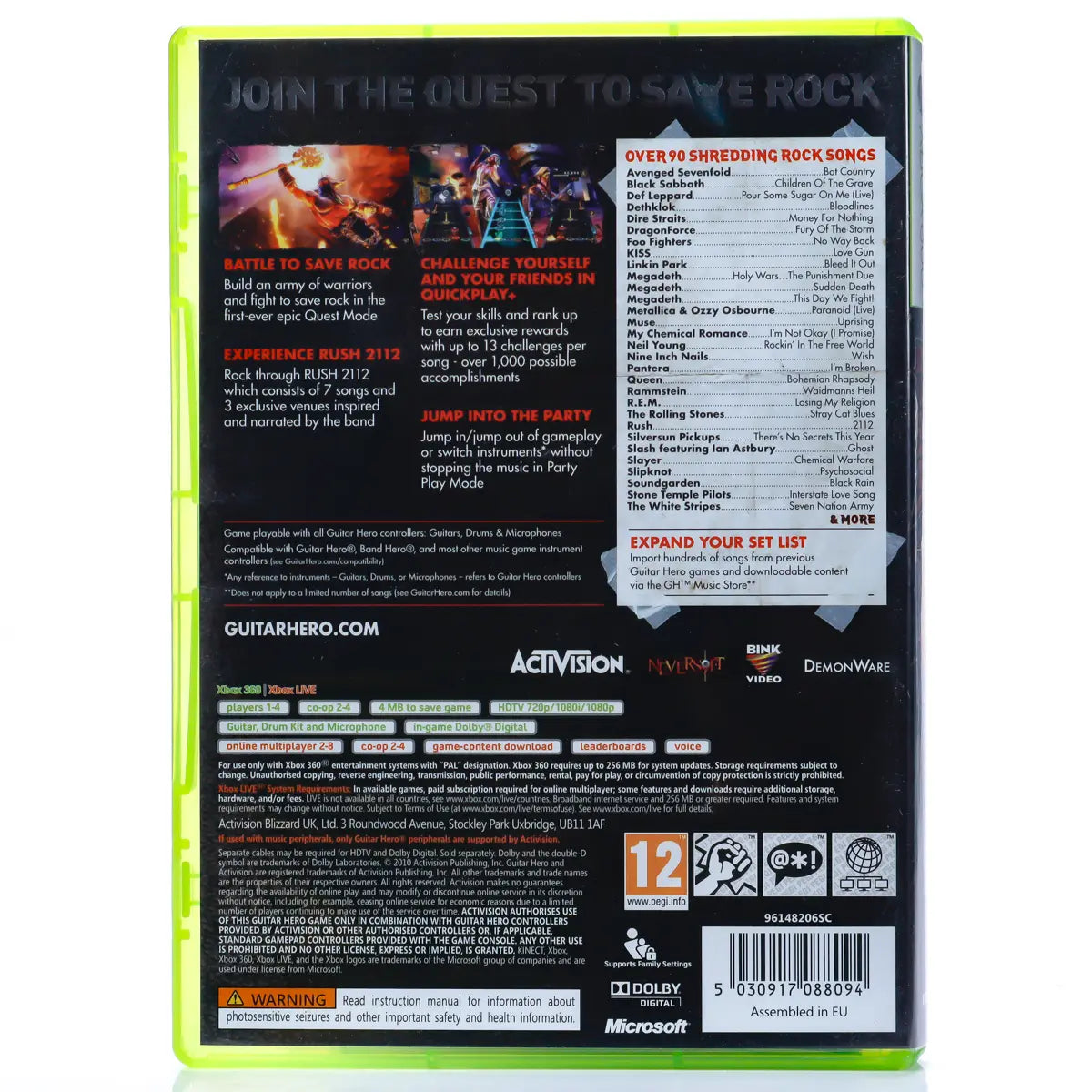 Guitar Hero: Warriors of Rock - Xbox 360 spill - Retrospillkongen