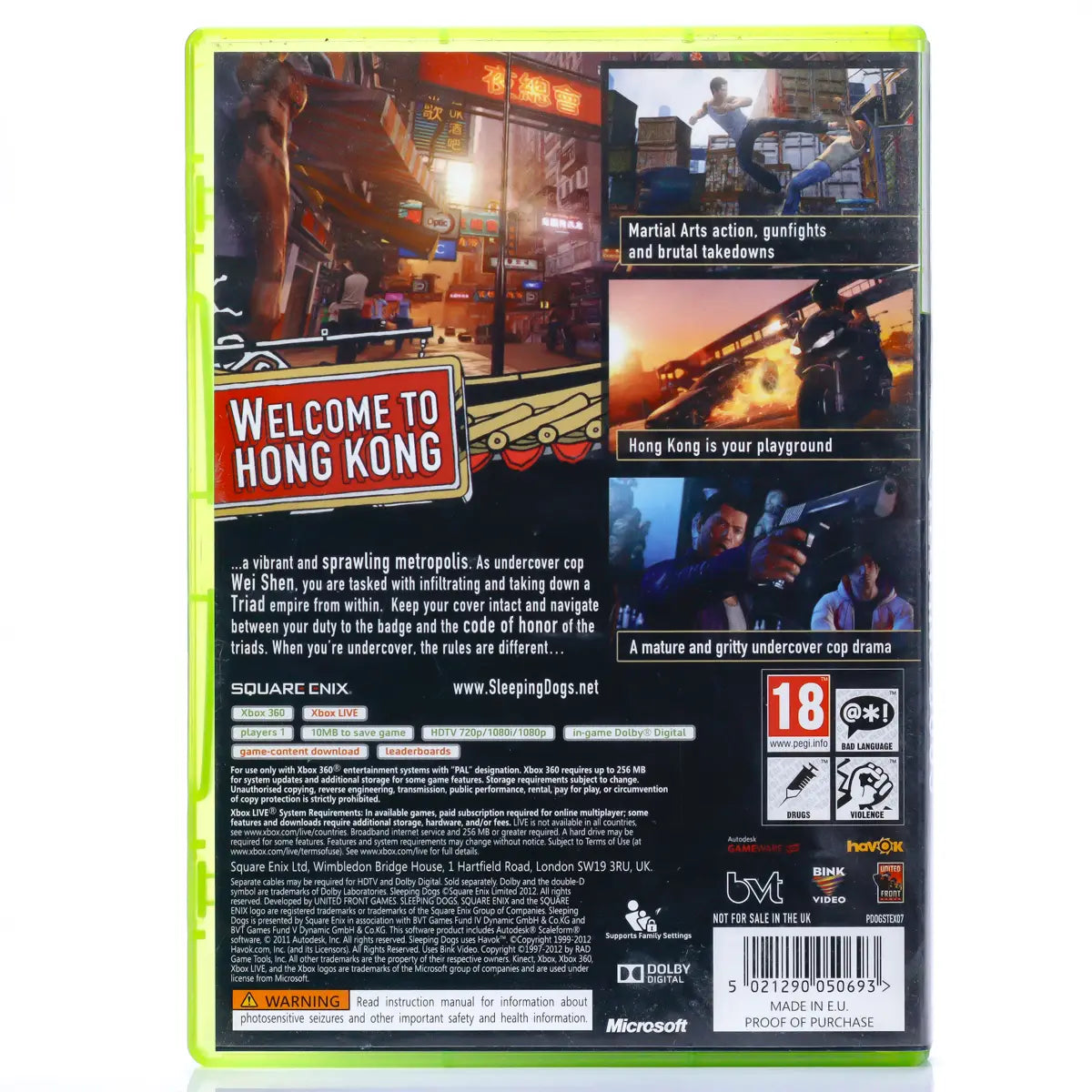 Sleeping Dogs - Xbox 360 spill - Retrospillkongen
