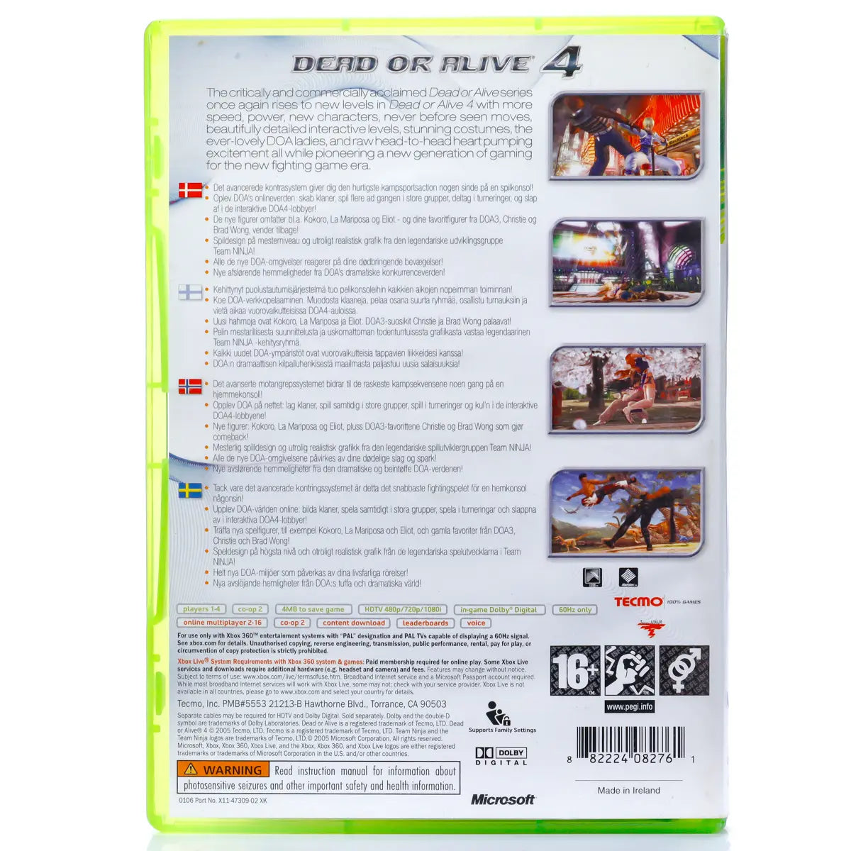 Dead or Alive 4 - Xbox 360 spill - Retrospillkongen