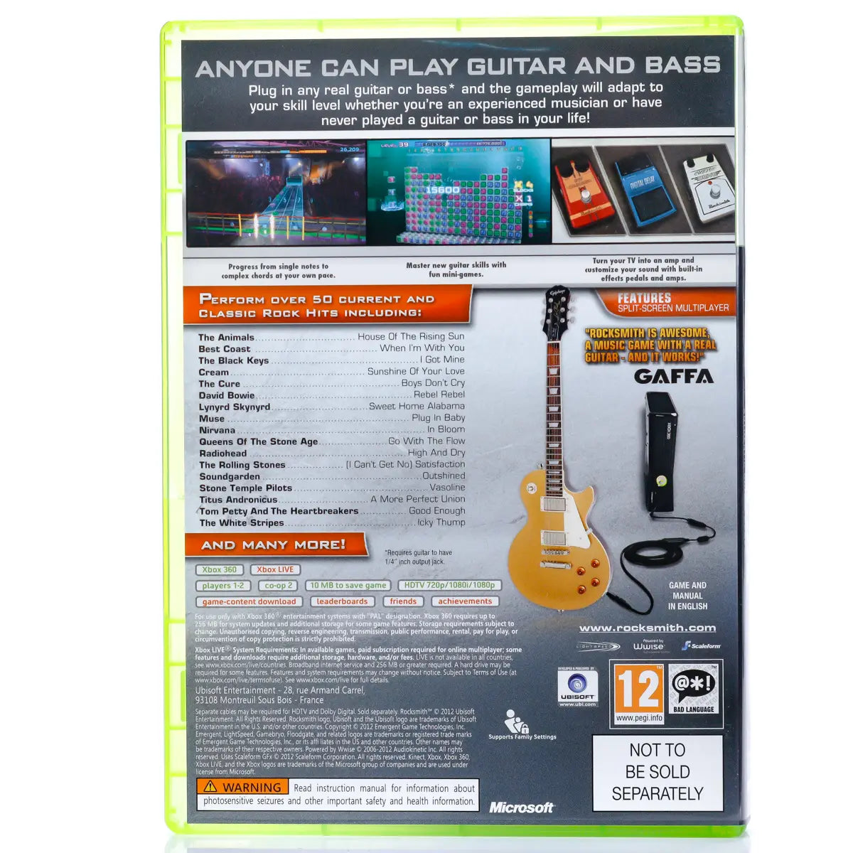 Rocksmith - Xbox 360 spill - Retrospillkongen