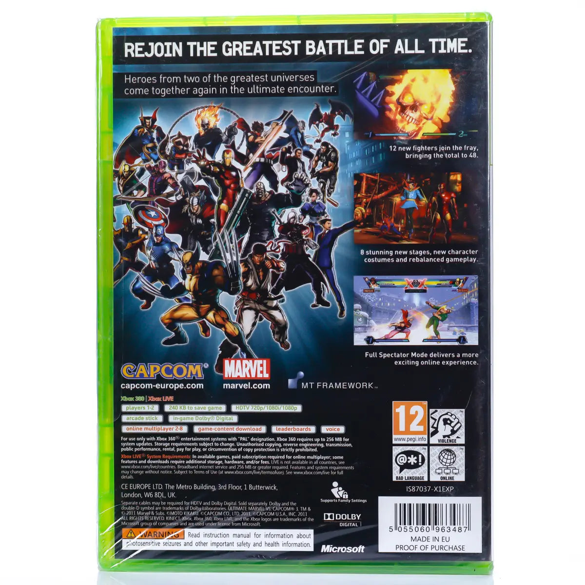 Ultimate Marvel vs. Capcom 3 - Xbox 360 spill (Forseglet) - Retrospillkongen