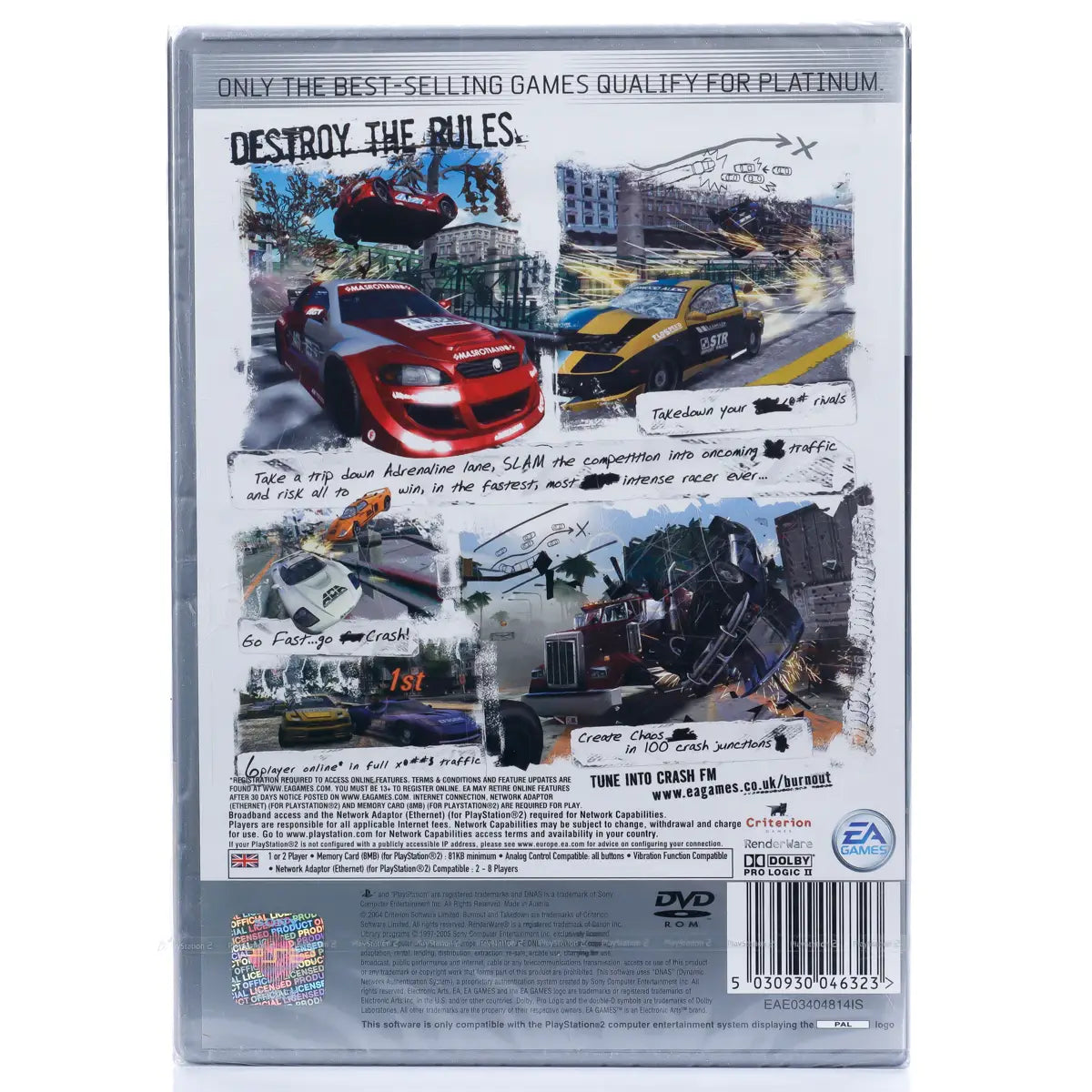 Burnout 3: Takedown - Platinum - PS2 spill (Forseglet) - Retrospillkongen