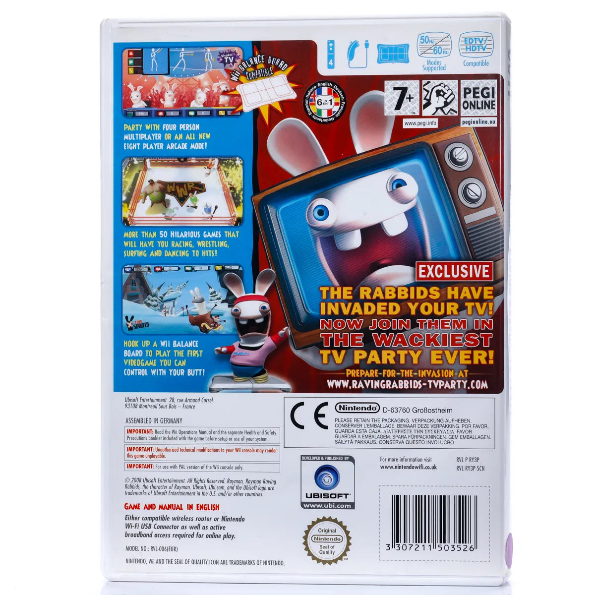 Rayman: Raving Rabbids TV Party - Wii Spill - Retrospillkongen