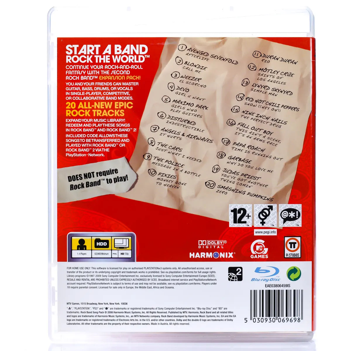 Rock Band: Song Pack 2 - PS3 spill - Retrospillkongen