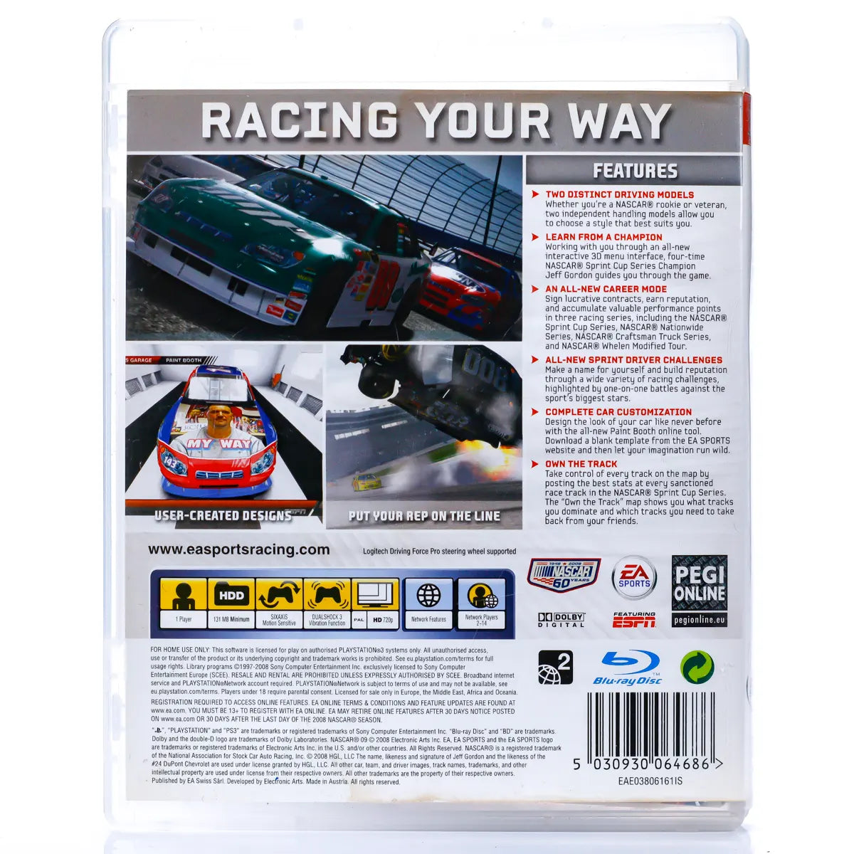 NASCAR 09 - PS3 spill - Retrospillkongen