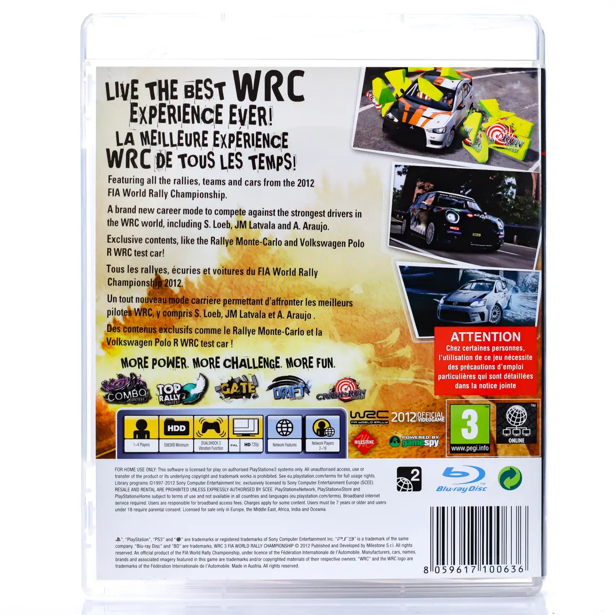 WRC 3: FIA World Rally Championship - PS3 spill - Retrospillkongen