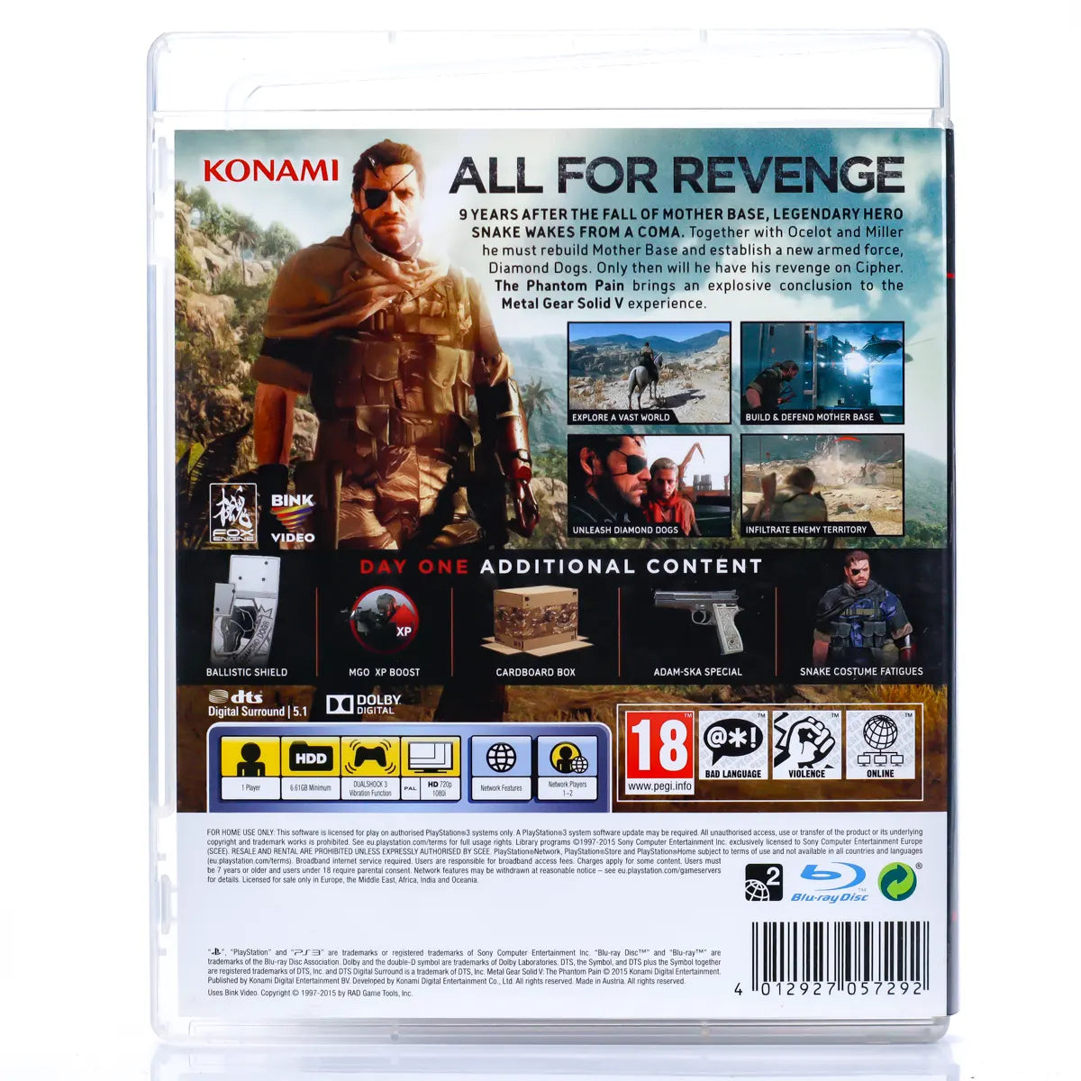 Metal Gear Solid V: The Phantom Pain (Day One Edition) - PS3 spill - Retrospillkongen
