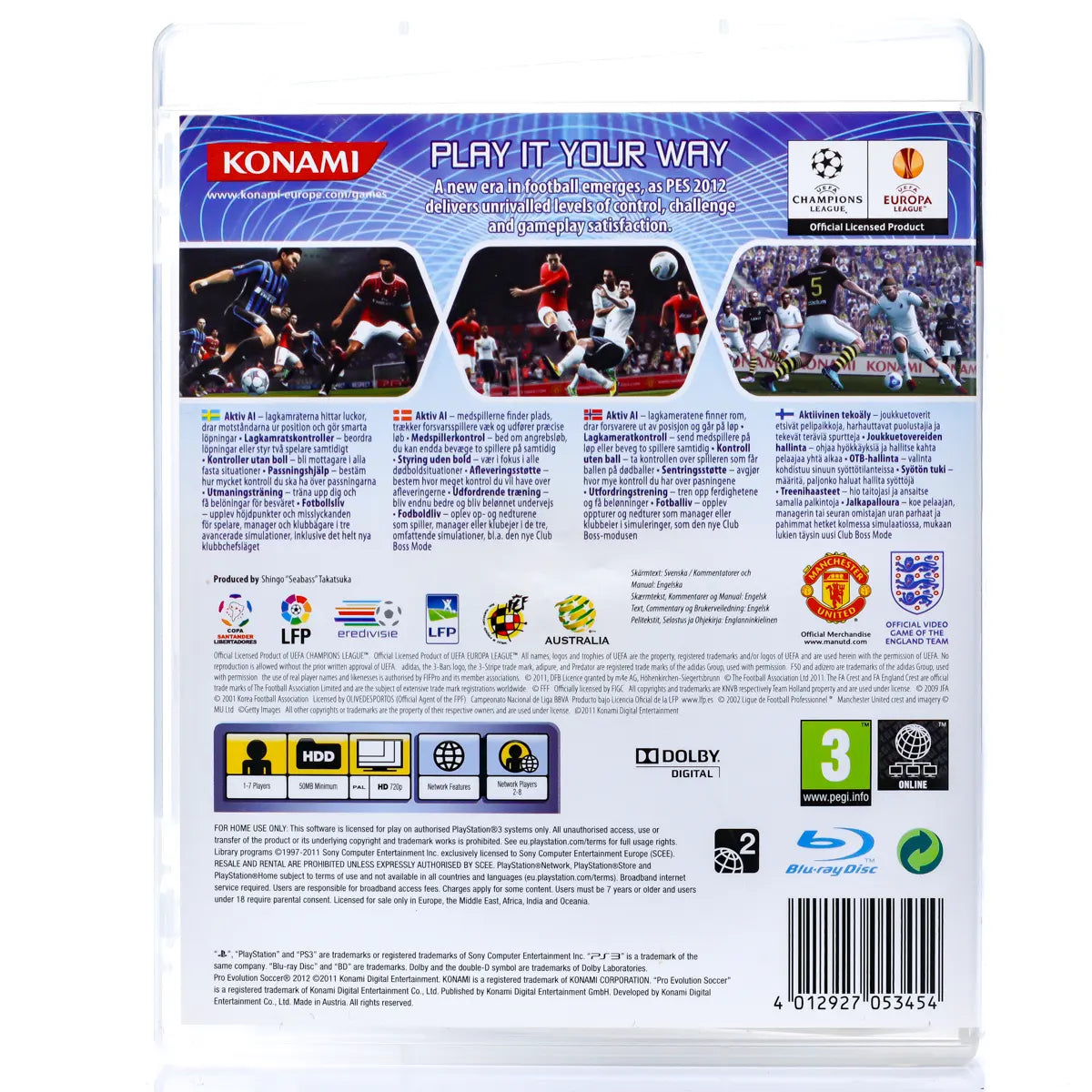 PES 2012: Pro Evolution Soccer - PS3 spill - Retrospillkongen