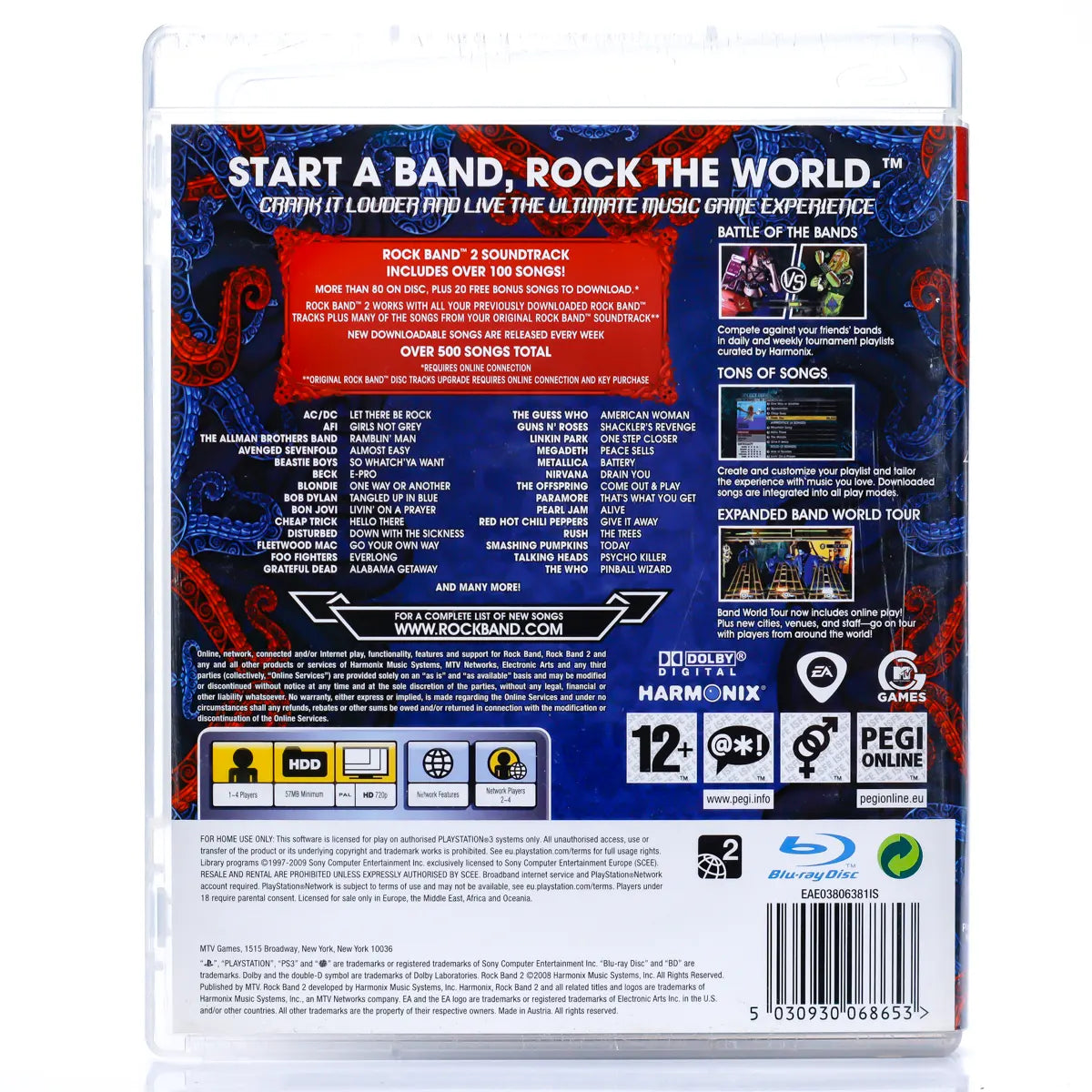 Rock Band 2 - PS3 spill - Retrospillkongen