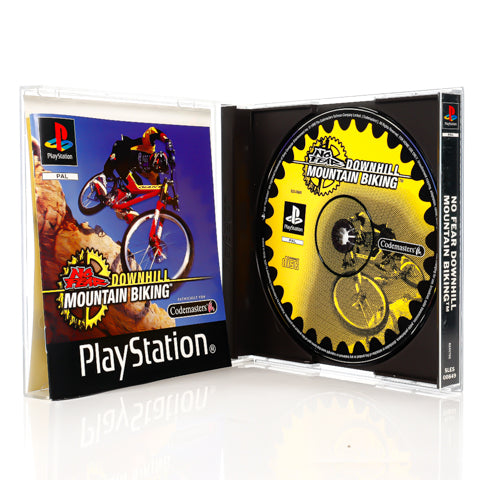No Fear Downhill Mountain Biking - PS1 spill - Retrospillkongen