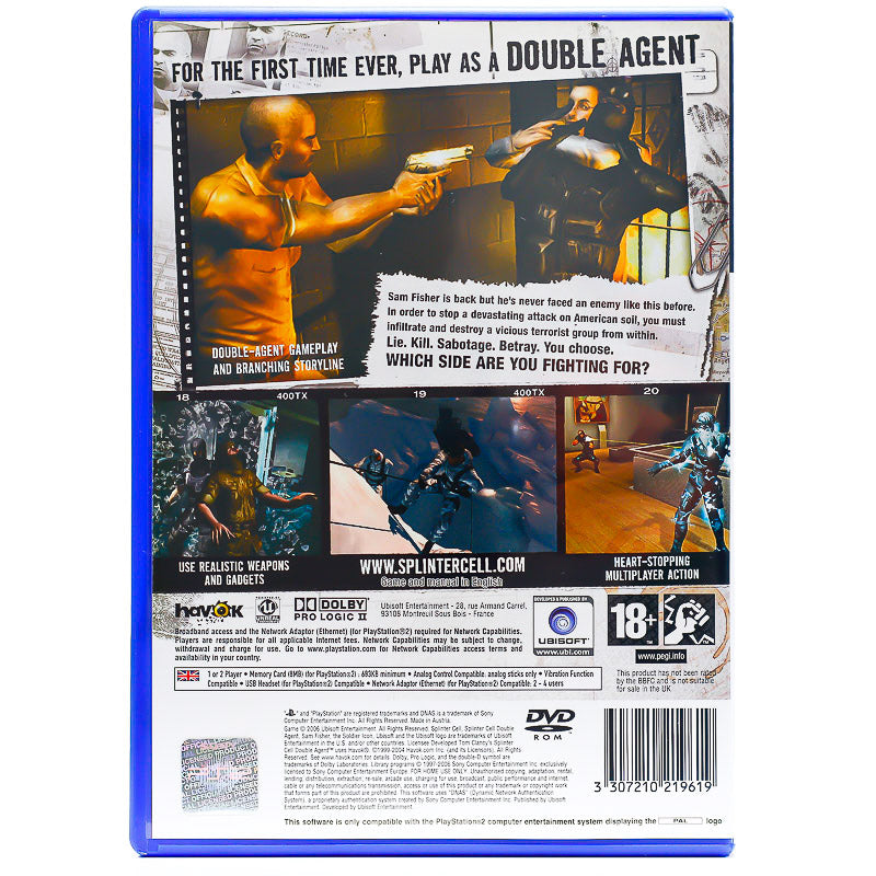 Tom Clancy's Splinter Cell: Double Agent - PS2 spill - Retrospillkongen