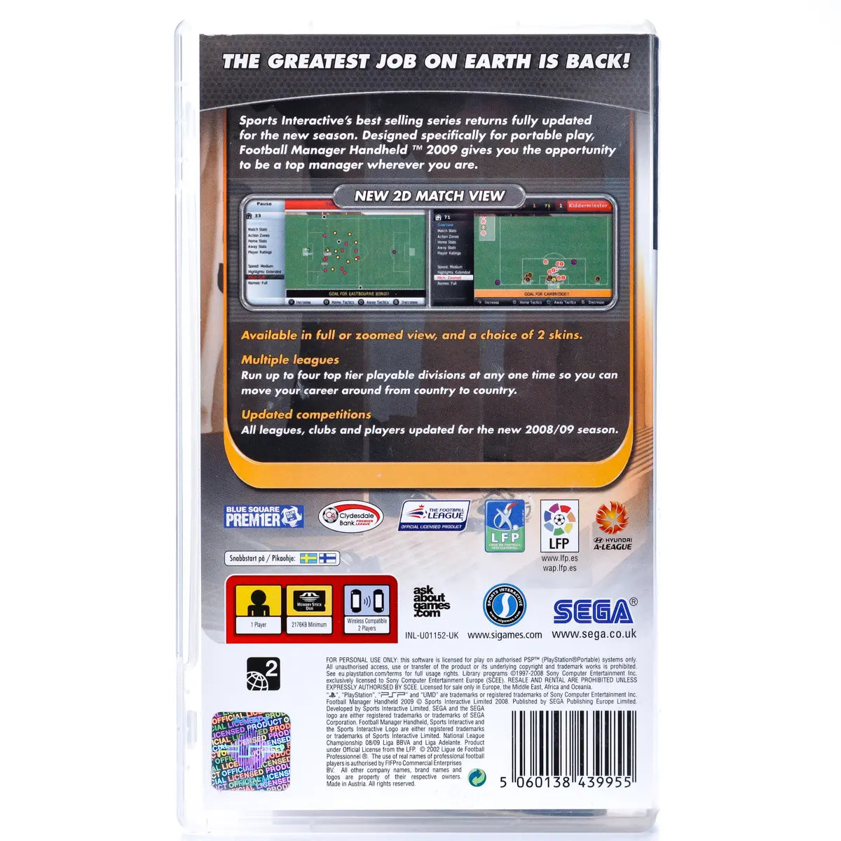 Football Manager Handheld 2009 - PSP spill - Retrospillkongen
