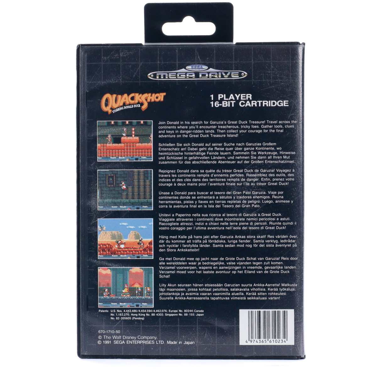 QuackShot starring Donald Duck - SEGA Mega Drive spill - Retrospillkongen