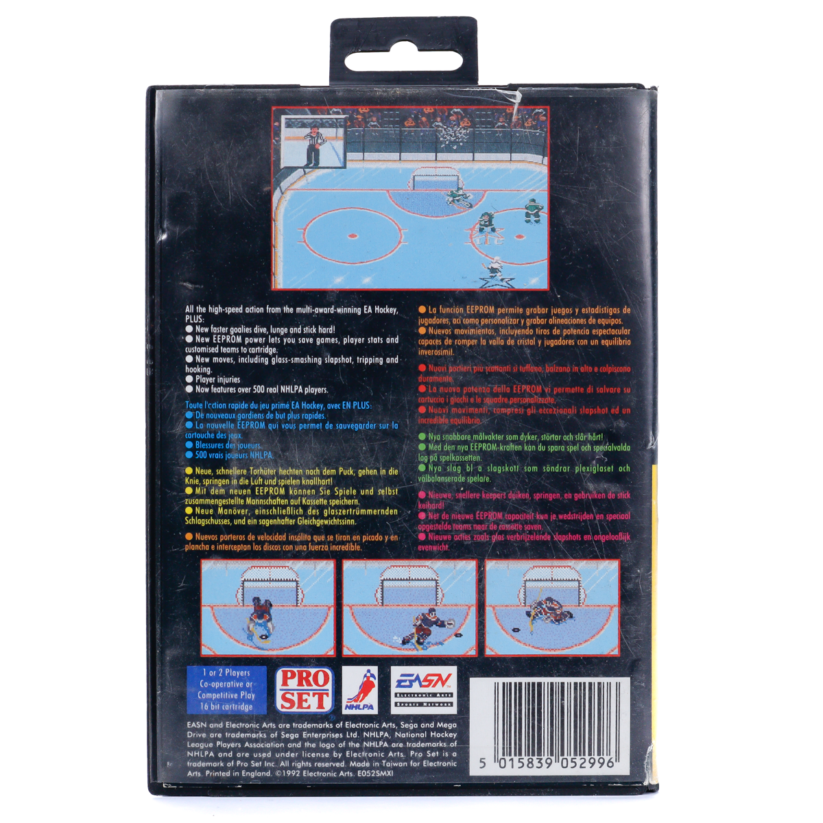 NHLPA Hockey 93 - SEGA Mega Drive spill - Retrospillkongen