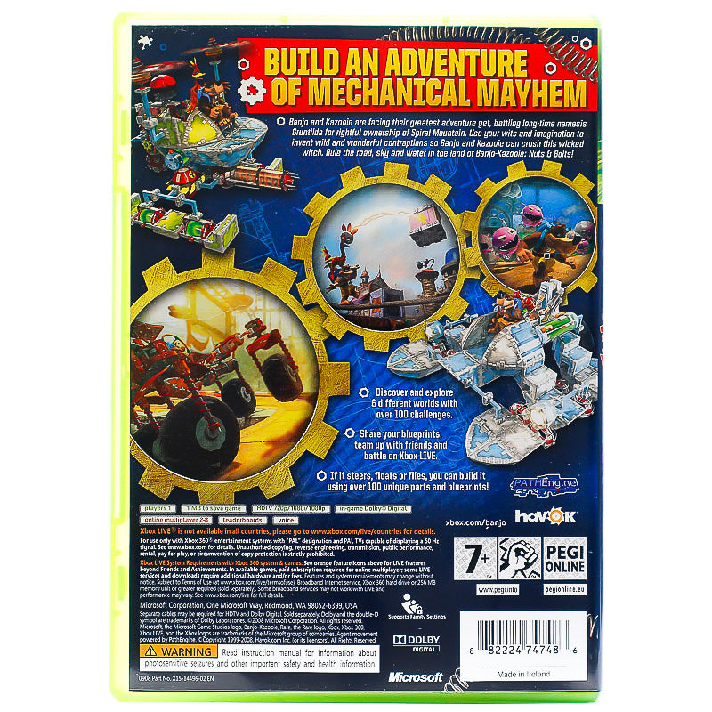 Banjo-Kazooie: Nuts & Bolts - Xbox 360 spill - Retrospillkongen