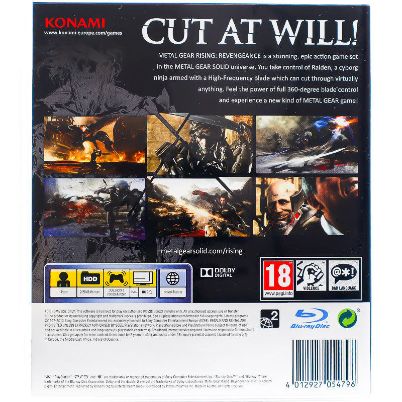 Metal Gear Rising: Revengeance - PS3 spill - Retrospillkongen