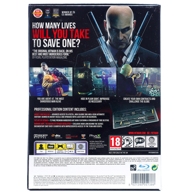 Hitman Absolution: Professional Edition (Forseglet) - PS3 spill - Retrospillkongen