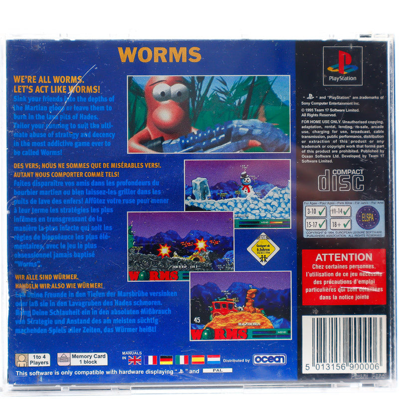 Worms - PS1 spill - Retrospillkongen