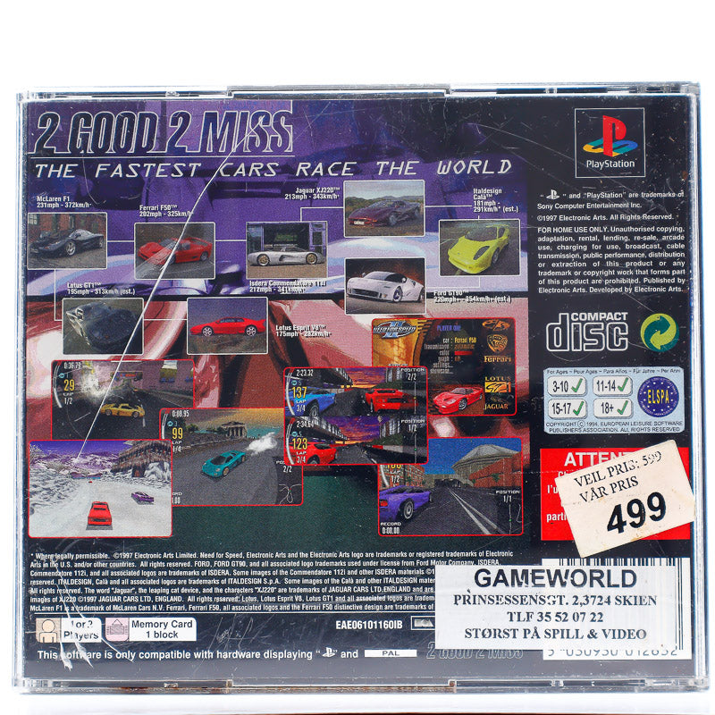 Need for Speed II - PS1 spill - Retrospillkongen