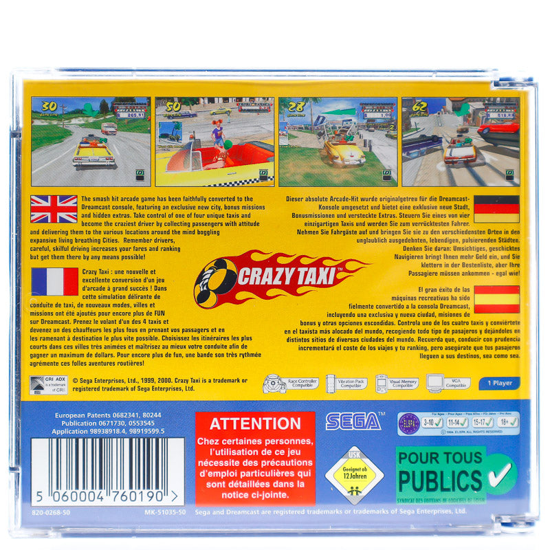 Crazy Taxi - Dreamcast spill - Retrospillkongen