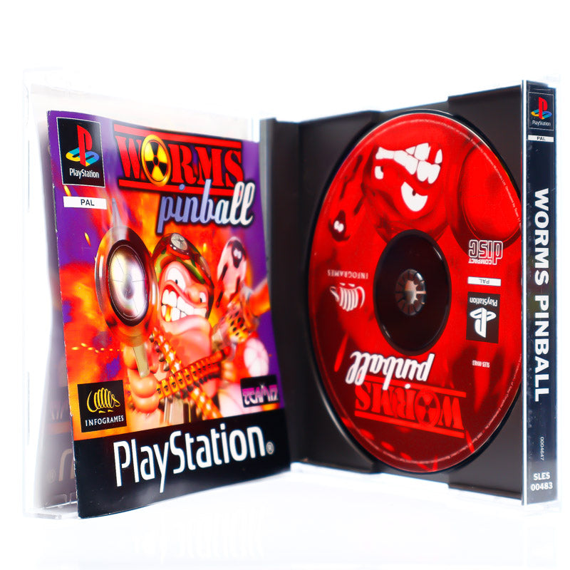 Worms Pinball - PS1 spill - Retrospillkongen