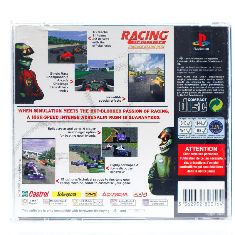 Monaco Grand Prix Racing Simulation 2 - PS1 spill - Retrospillkongen