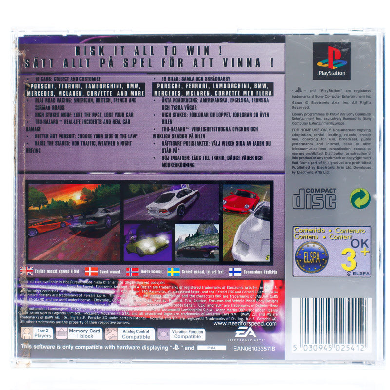 Need for Speed: Road Challenge - PS1 spill - Retrospillkongen