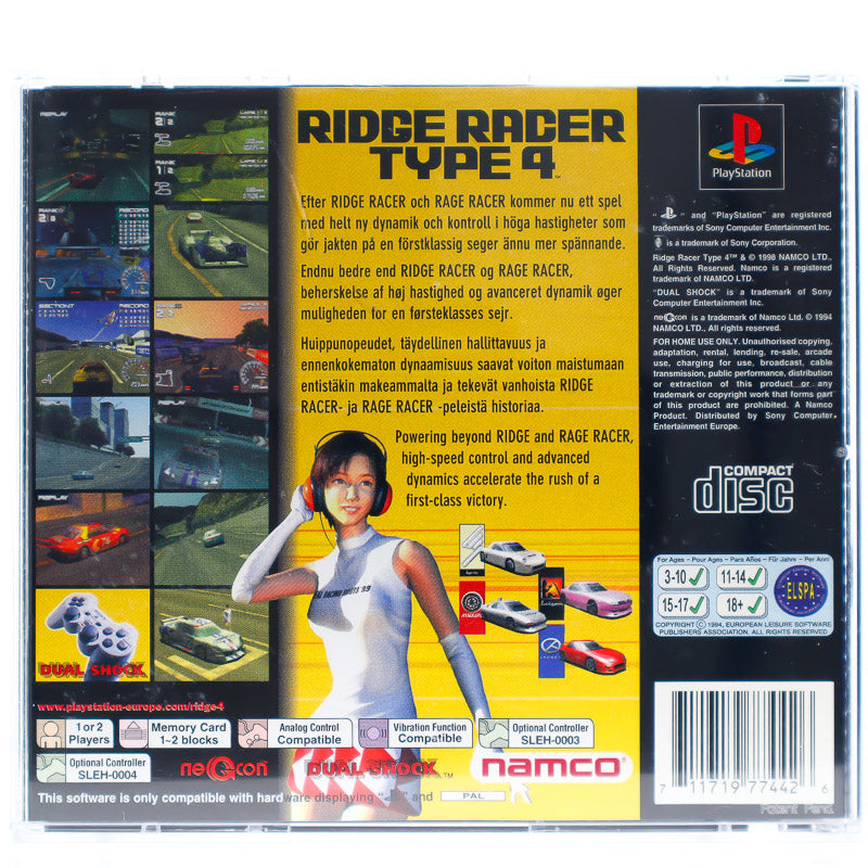 Ridge Racer Type 4 - PS1 spill - Retrospillkongen