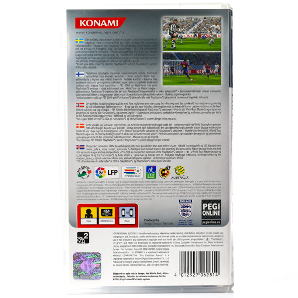 PES 2008: Pro Evolution Soccer - PSP spill - Retrospillkongen