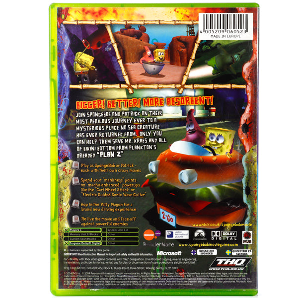 The SpongeBob SquarePants Movie - Xbox spill - Retrospillkongen