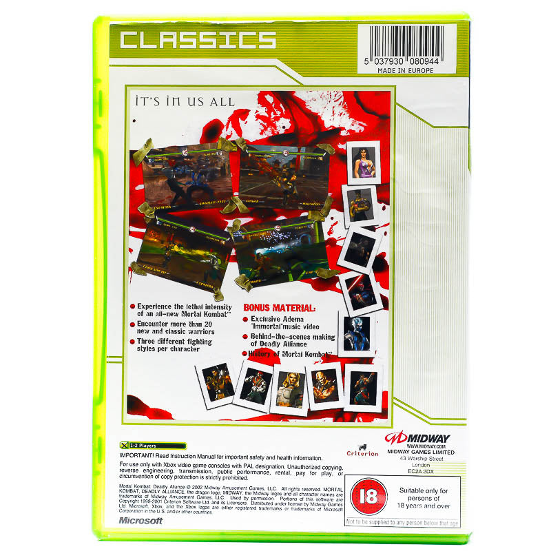 Mortal Kombat: Deadly Alliance - Original Xbox-spill - Retrospillkongen