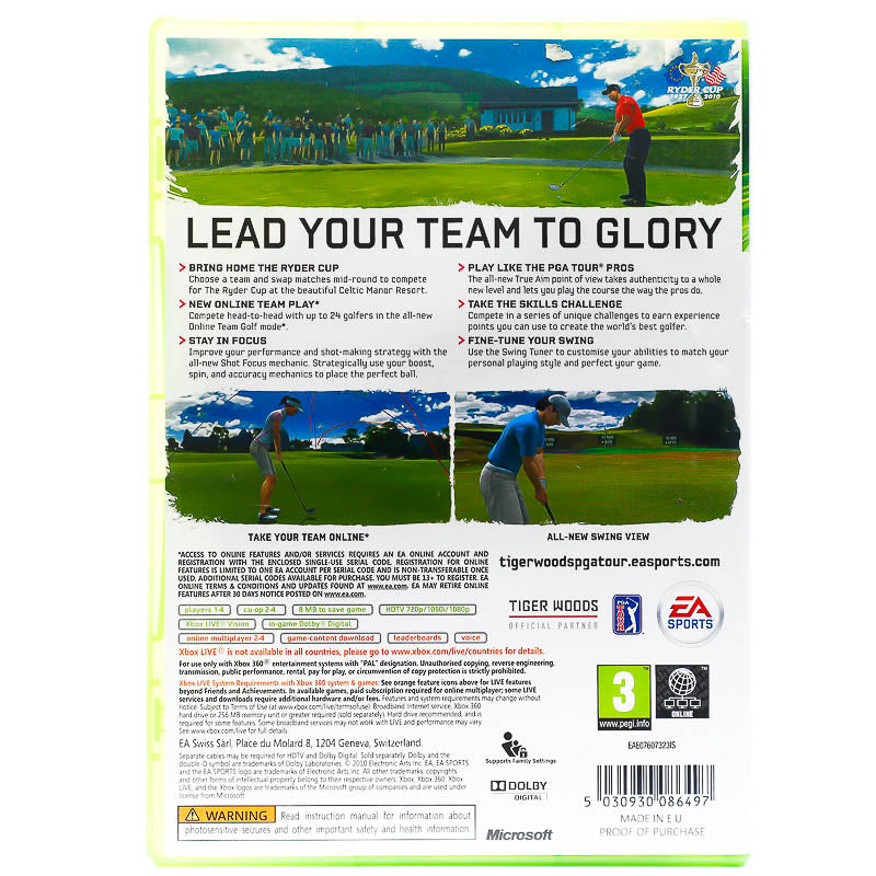 Tiger Woods PGA Tour 11 - Xbox 360 spill - Retrospillkongen