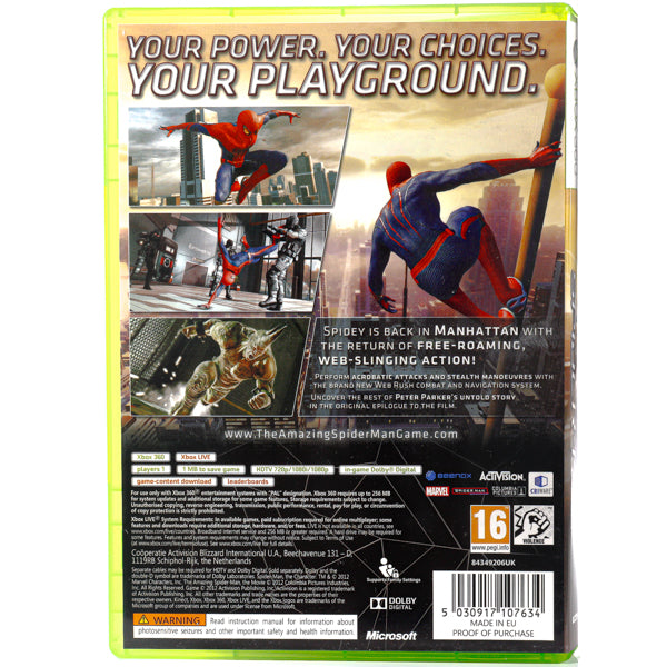 The Amazing Spider-Man - Xbox 360 spill - Retrospillkongen