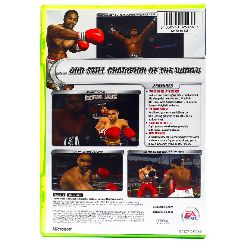 Knockout Kings 2002 - Xbox Original-spill - Retrospillkongen