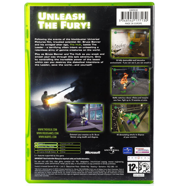 Hulk - Xbox spill - Retrospillkongen